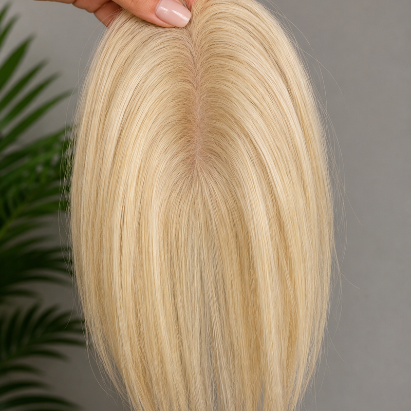 Light Blonde Straight Topper