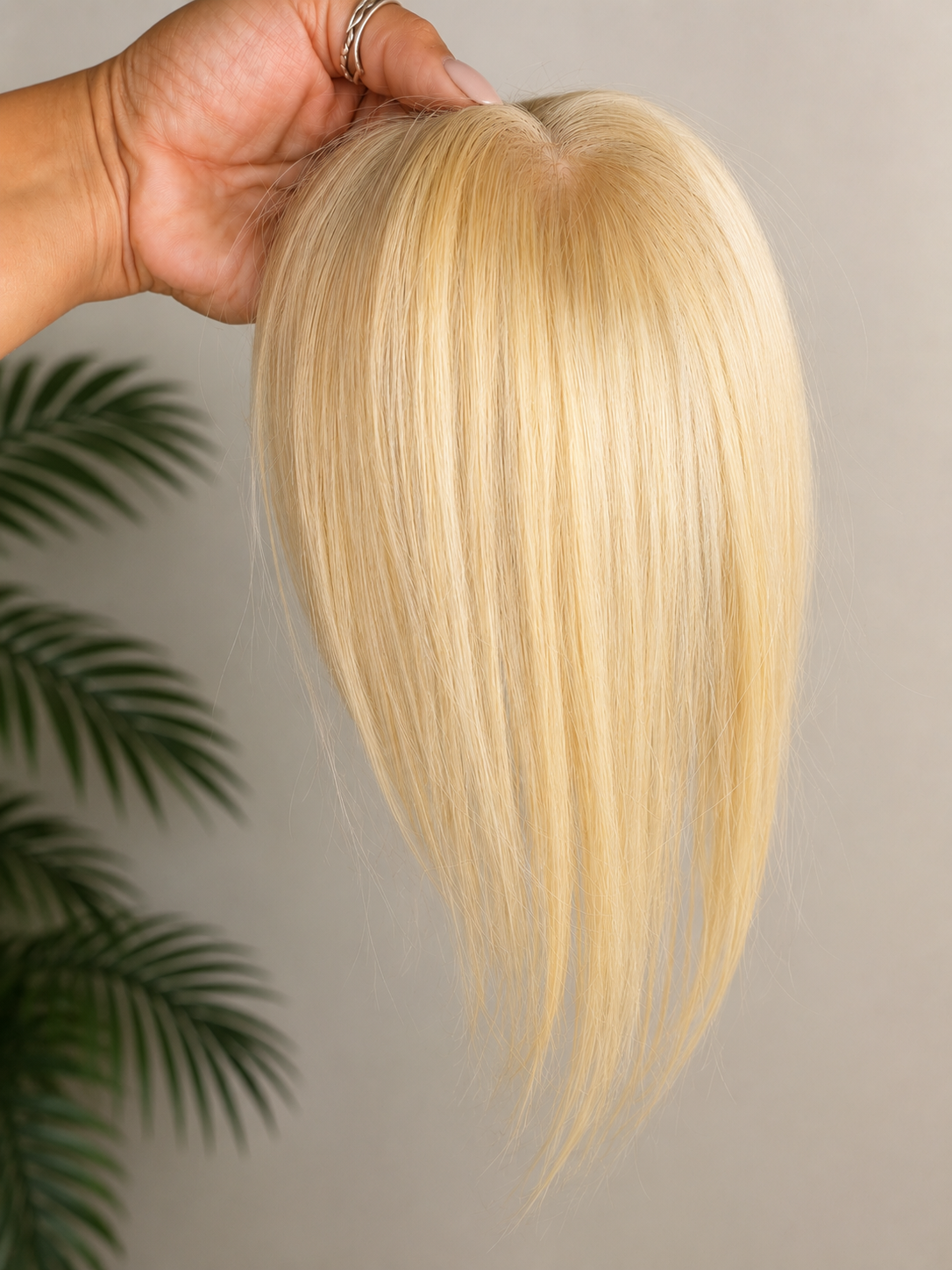 Light Blonde Straight Topper