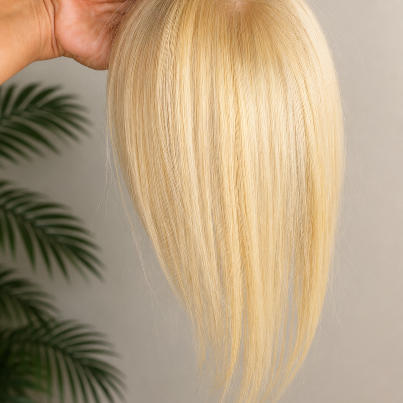 Light Blonde Straight Topper