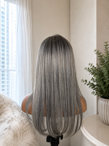 Silver Grey Salt & Pepper Topper