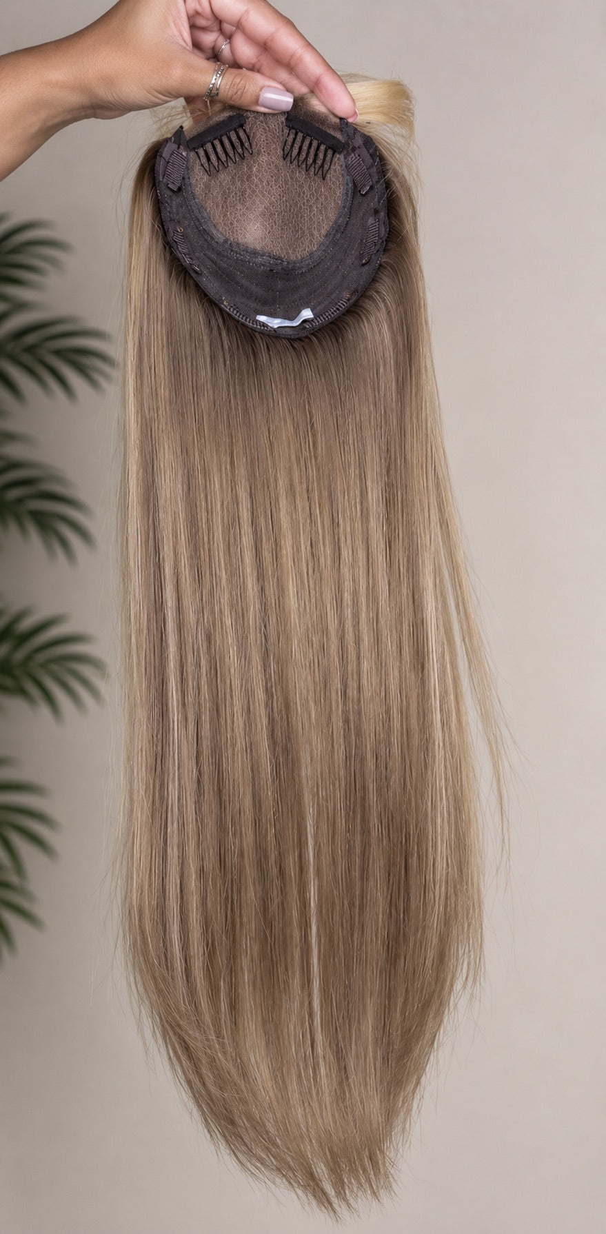 Ash Blonde Highlighted Topper