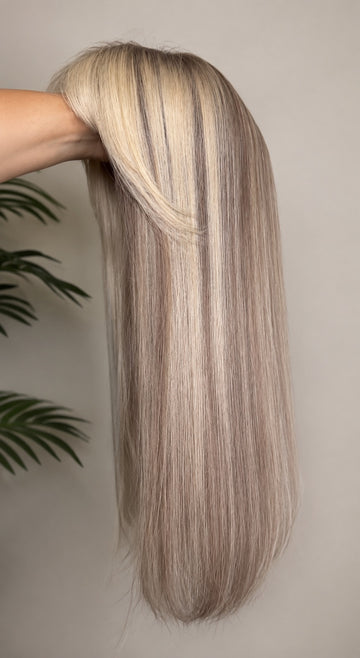 Ash Blonde Highlighted Topper